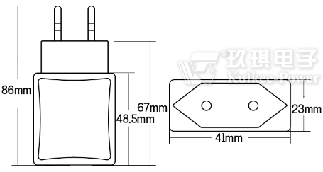 歐規(guī)GS&CE直插電源適配器