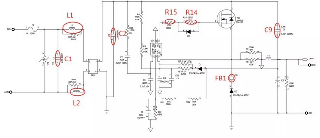 開關(guān)電源適配器EMI整改實(shí)際案例