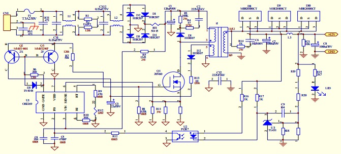 電視機用開關(guān)電源適配器電路技術(shù)介紹